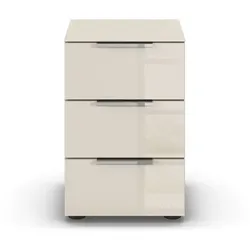 Nachtkommode Flipp Glas Beige Champagner