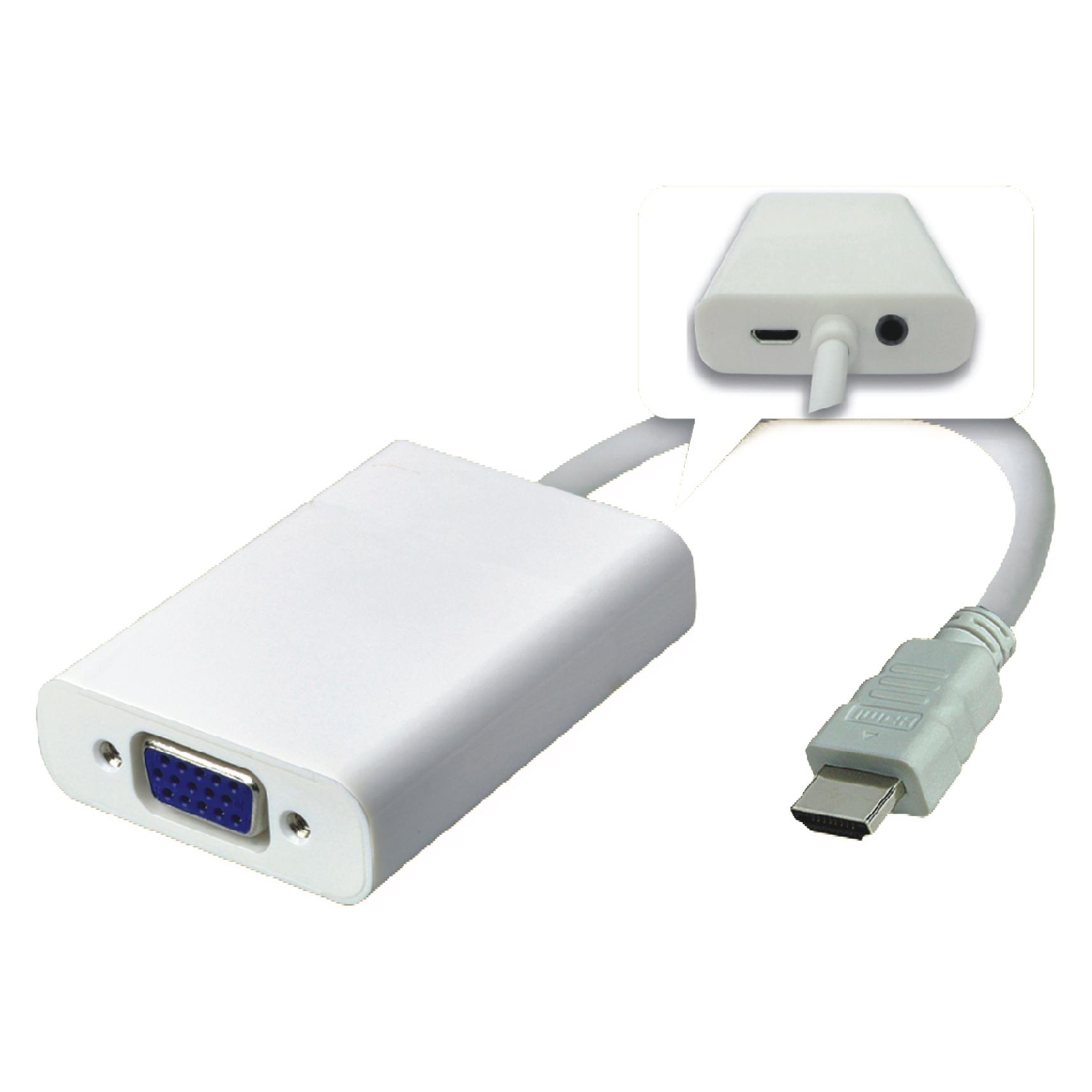 MicroConnect HDMI (Typ A) - VGA (HDMI) (HDMVGA2)