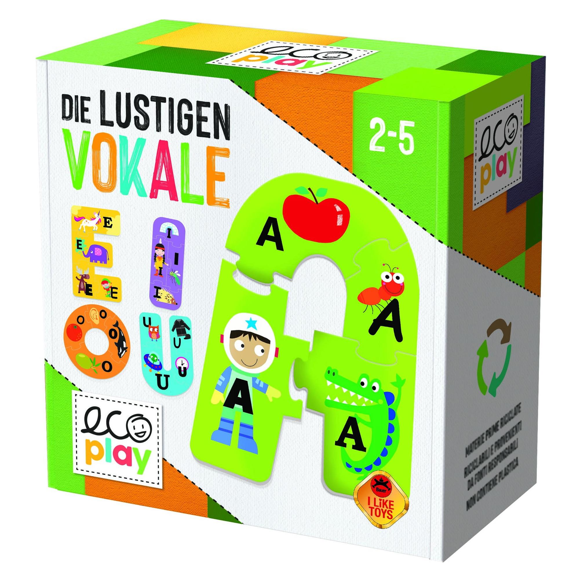 Headup Games eco play - Die lustigen Vokale (2 - 5 Jahre) (DE52552)
