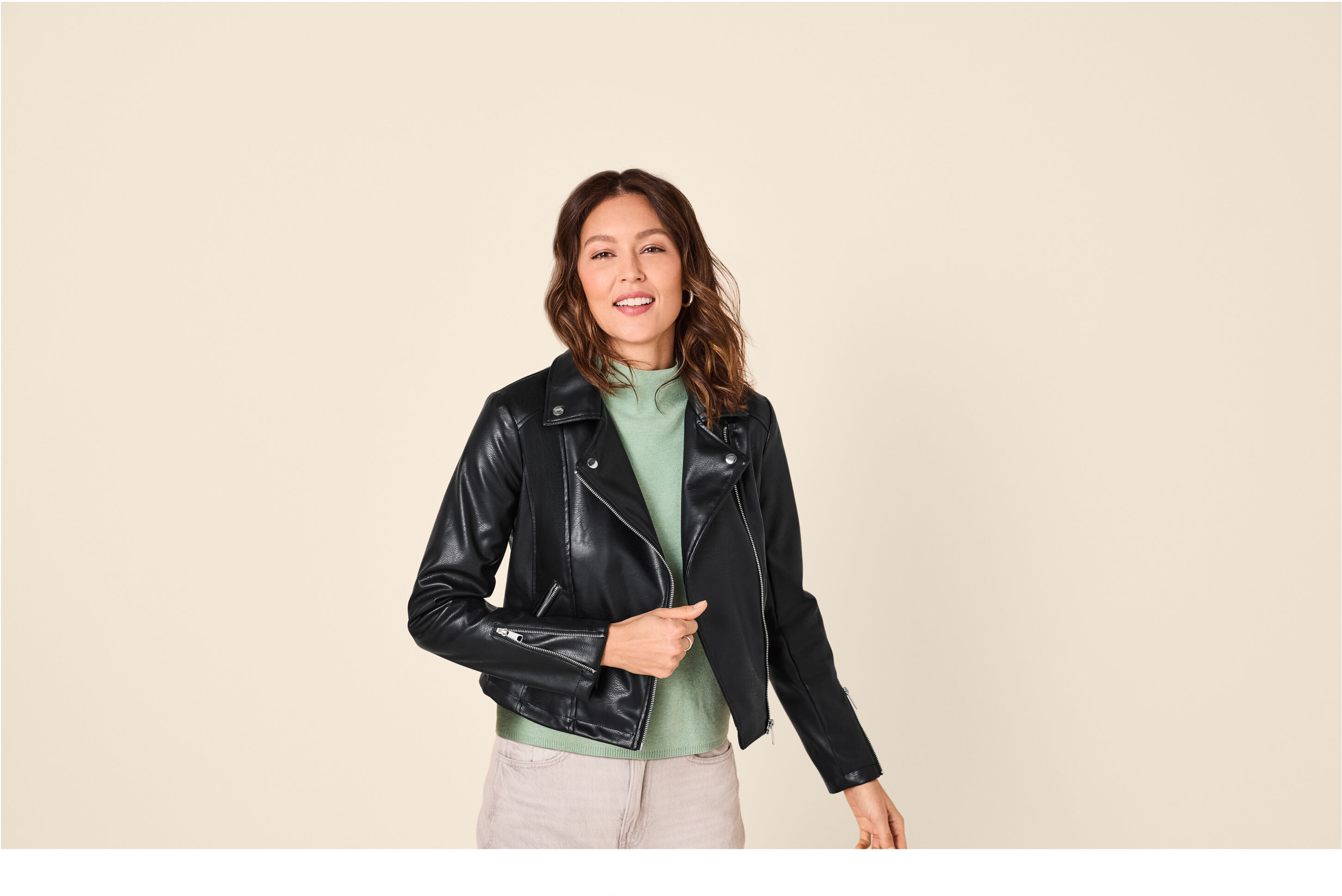ESMARA® Damen Bikerjacke / Jacke