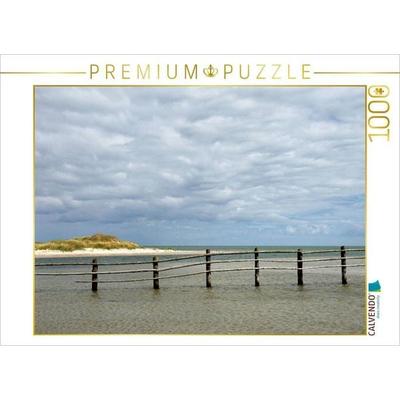 CALVENDO Puzzle Fortgespültes Land vom Weststrand wird am Naturschutzgebiet Darßer Ort wieder angespült | 1000 Teile Lege-Größe 64x48cm Foto-Puzzle fü