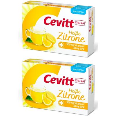 Cevitt immun heiße Zitrone zuckerfrei Granulat 2x 2x14 St