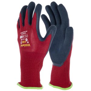 Kerbl Arbeitshandschuhe Kinderhandschuhe Kids, Latex-Beschichtung, burgunderrot, Größe 6 / XS