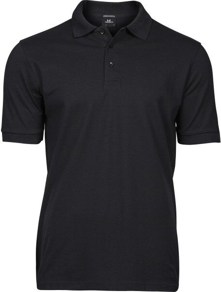 Tee Jays Luxury Stretch Polo, Sort, Str. 5xl