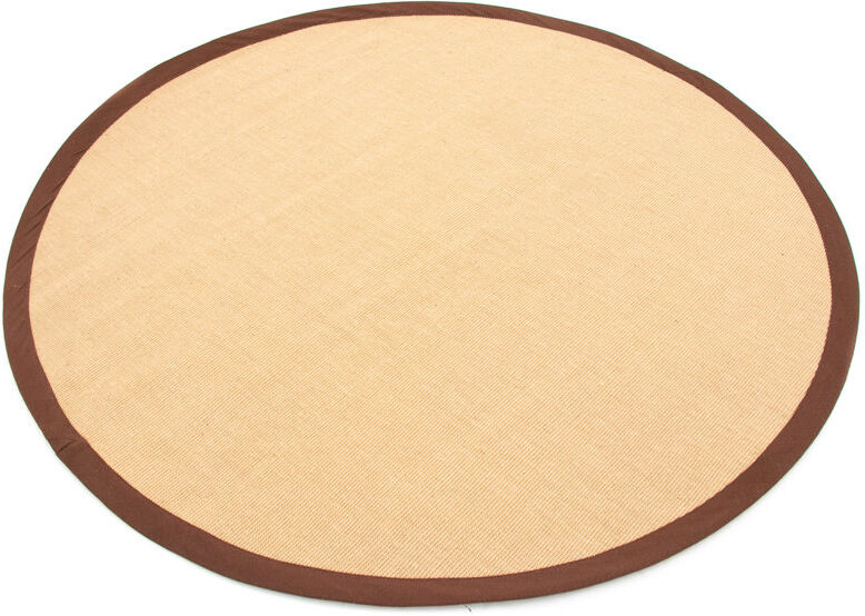 Carpetfine Sisal Hand Woven Brown Rug Brown/Brown Round 160cm