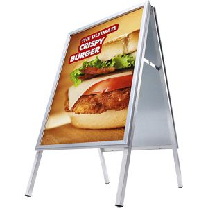 Showdown-Displays Kundenstopper Outdoor DIN A1, 32 mm Profil, mit Metallrückwand