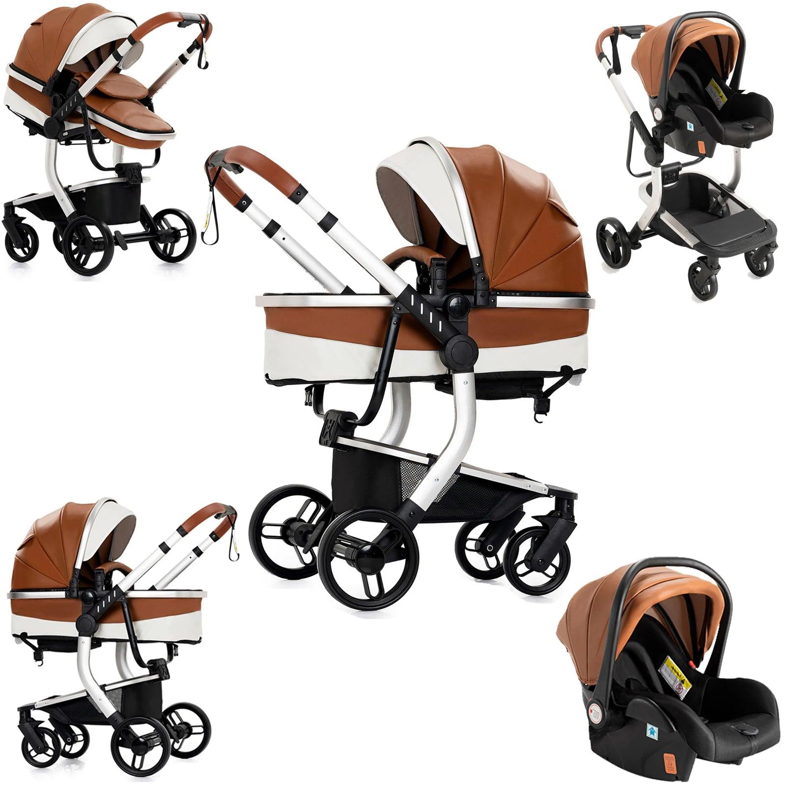 Babywagen - Kinderwagen - Faltbarer Kinderwagen - Zusammenklappbarer Kinderwagen - Faltbarer Kinderwagen für Neugeborene