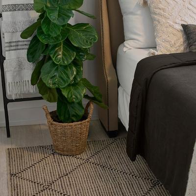 Tempaper Diamond Weave Handwoven Jute Area Rug