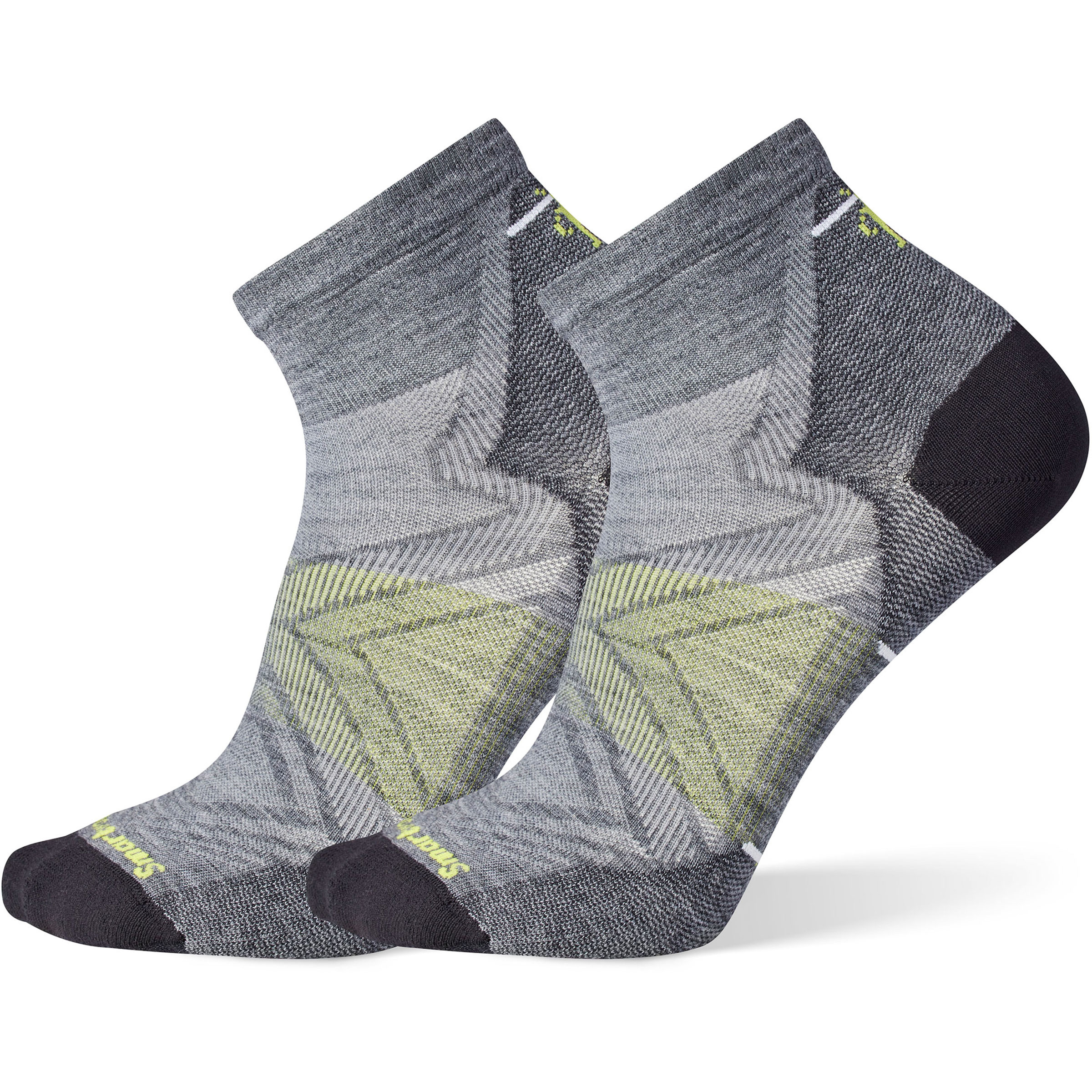 Smartwool Run Zero Cushion Ankle Herren Laufsocken grau Größe 38 Trailrunning | Laufen Widerstandsfähig Merinowolle