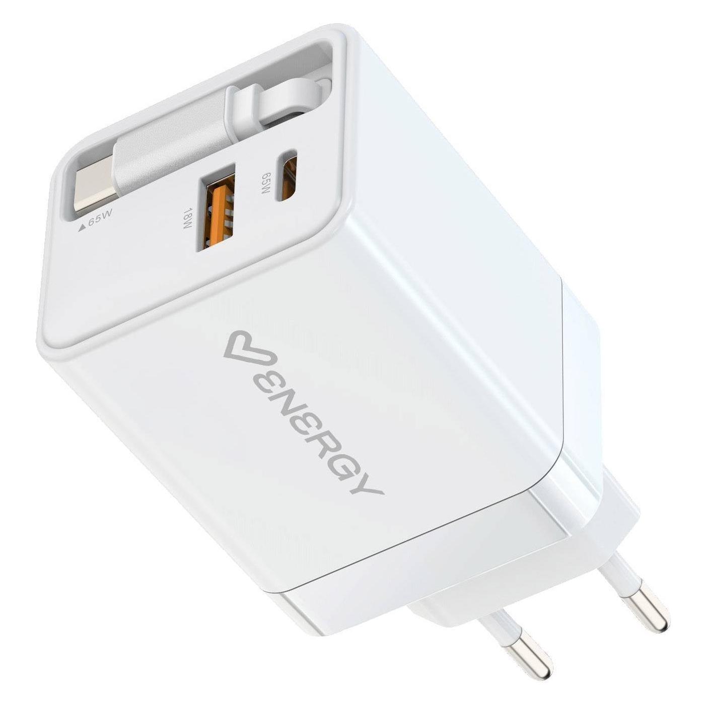 Energy Sistem Retractable Charger (20 W, 2 Ports) (500895)