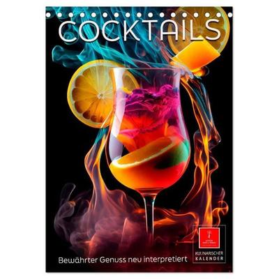 Cocktails - Bewährter Genuss neu interpretiert (Tischkalender 2027 DIN A5 hoch), CALVENDO Monatskalender
