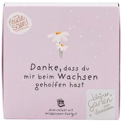 Wiesen-Margeriten Pflanzset "Danke, dass du mir beim Wachsen geholfen hast" – Einzigartiges Geschenk & Bedanken, das wächst & lange Freude schenkt