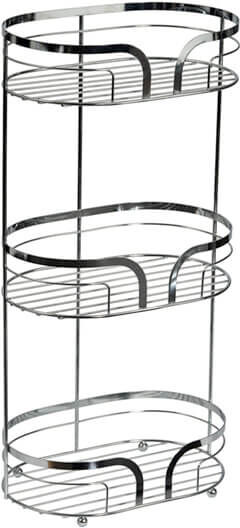 Showerdrape Dante Chrome Floor Caddy