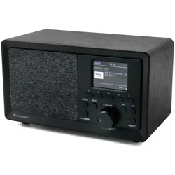 Soundmaster DAB350SW Digitalradio DAB+ UKW-RDS USB Farbdisplay dimmbar & abschaltbar Weckerfunktion Einschlaffunktion
