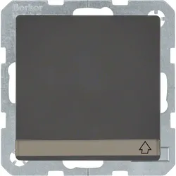 Berker SCHUKO-Steckdose anthrazit/sa Deckel/Beschriftung 47526086