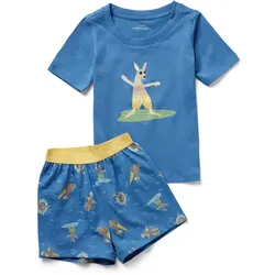 Tchibo - Kinder-Shorty-Pyjama - Kinder - Gr. 110/116 - beige/print