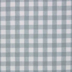 BAUMWOLLSTOFF Meterware Vichy-Karo blau-weiß, 150 cm