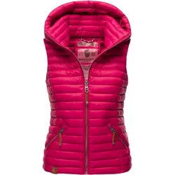 NAVAHOO Damen Designer Steppweste ärmellose Weste mit Kapuze Shadaa