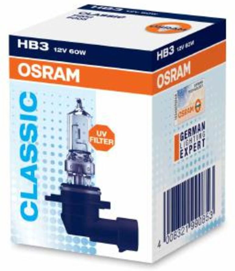Ams-Osram Glühlampe Halogen OSRAM HB3 Standard 12V/ 6W0, 1 Stück