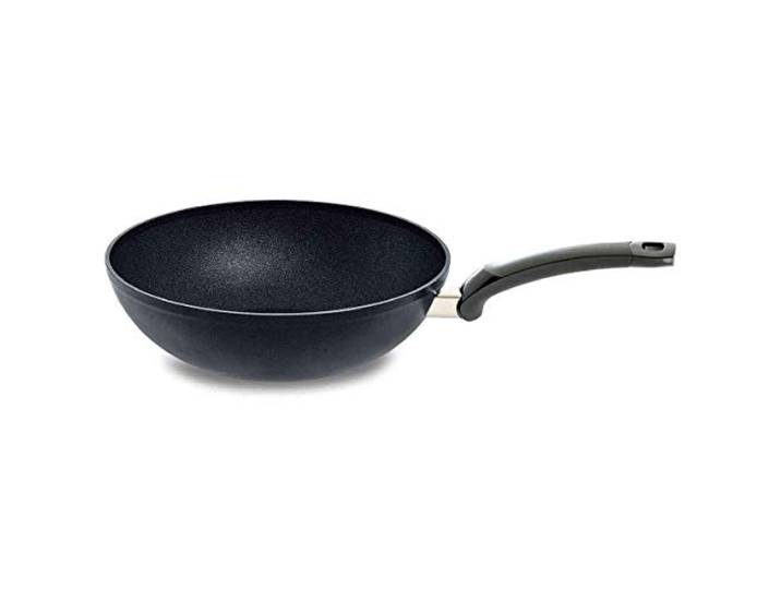 Fissler Adamant/Aluminium-Wok, Asia-Pfanne (Ø 28 cm) beschichtet, antihaftend, hoher Rand, kratzfest, alle Herdarten - Induktion