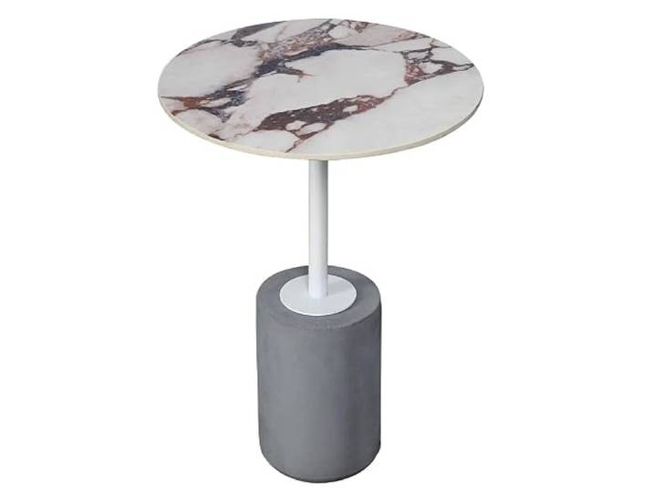YCCHAH Sofatisch Nordic Fashion Rock Board Edge Mehrere runde Couchtisch Coffee Shop Zement Ecktisch Wohnzimmer-Beistelltisch