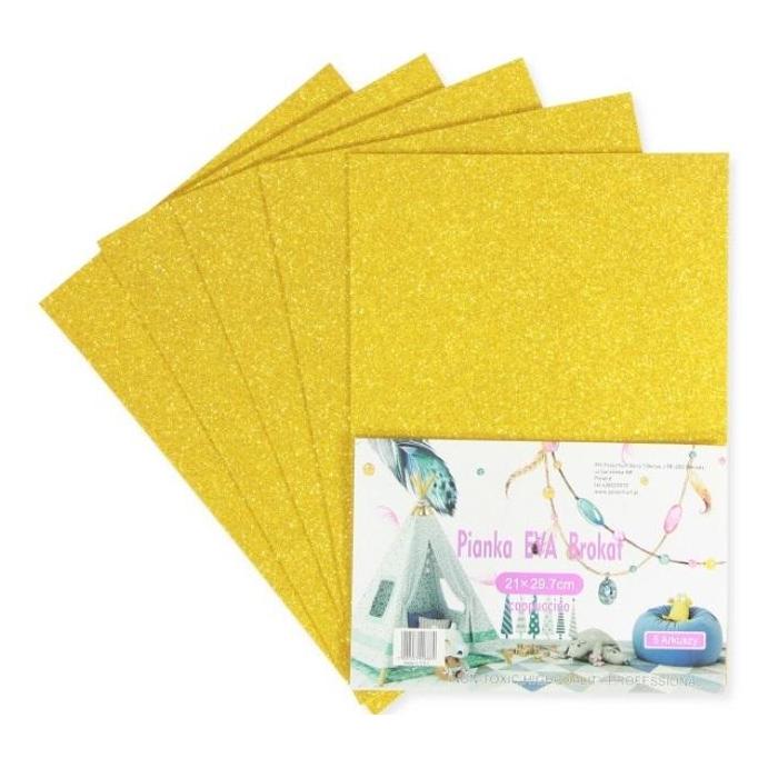 Penword Goldglitterschaum 21x29,7cm 5 Stk (47593448)