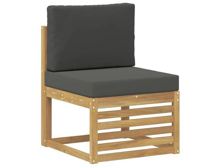 KTHLBRH Sofa-Set, 6-teilig, Weiß und Anthrazit, 249 x 122,5 x 73 cm Eckig, robustes Material, Verwendung im Freien, einfach zu montieren