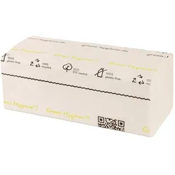 Huchtemeier Papier INGEBORG - Falthandtücher, N-Interfalz, 21x24cm, 3000 Blatt - 100% CO2-, Haushaltspapier, Weiss