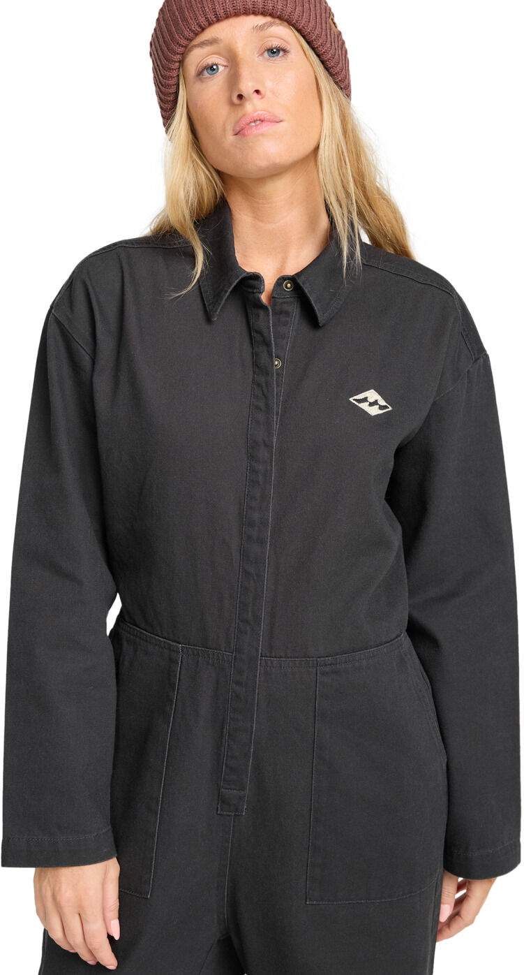 Overall BILLABONG "Take The Road", Damen, Gr. XS, schwarz (schwarz sands), Obermaterial: 100% Baumwolle., Overalls Overall