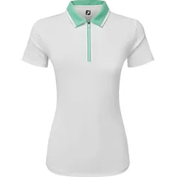 FootJoy Polo Lavender Fields Color Block, weiss/gruen