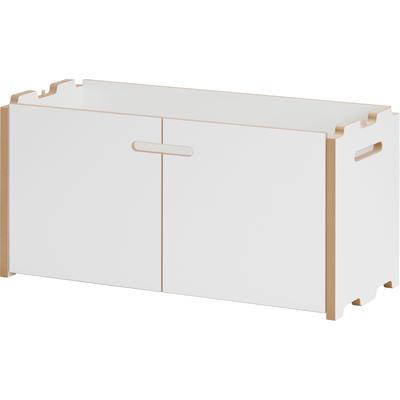 Mehrzweckregal TOJO "hochstapler", weiß, B:76cm H:35,2cm T:32cm, MDF, Regale, Mehrzweckregal Standregal, Grund- und Anbaumodule, die miteinander kombiniert werden können