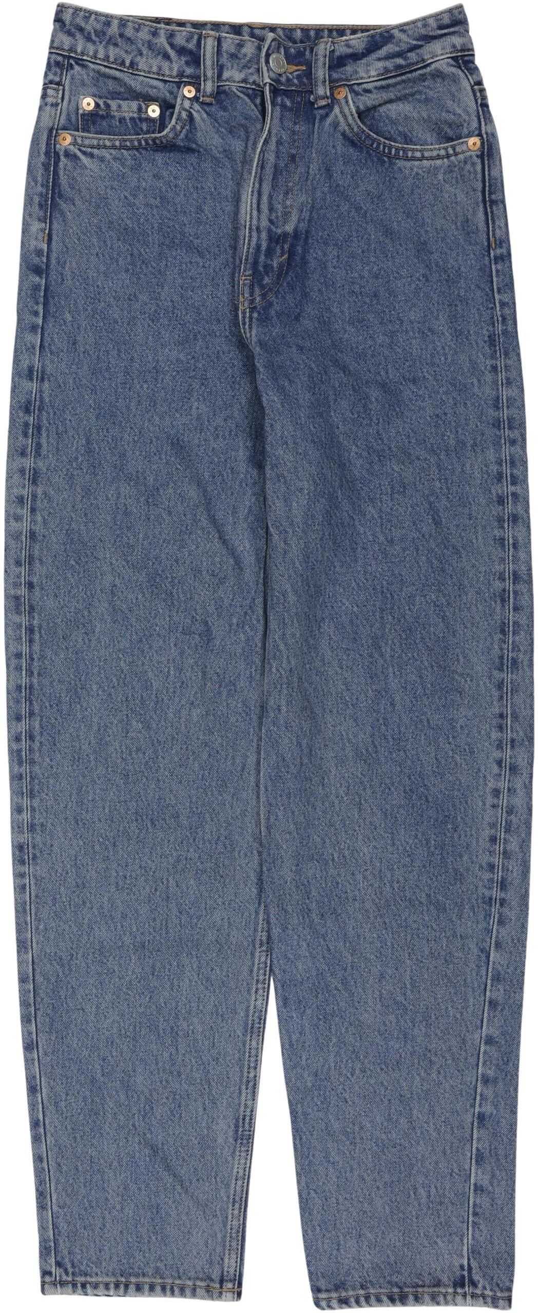 Weekday Damen Jeans, Blau, Gr. W25, Baumwolle - Second Hand