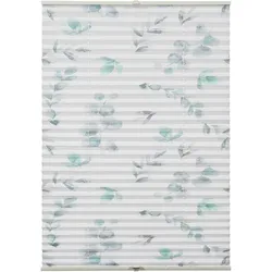 Gardinia, Rollo, Plissee Concept zum Klemmen Flowers and Plants Zweig (90 x 130 cm)
