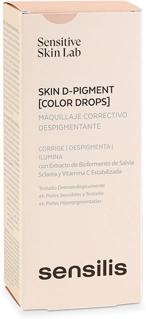 Sensilis Skin D-PIGMENT Color Drops maquillaje corrector despigmentante #Beige