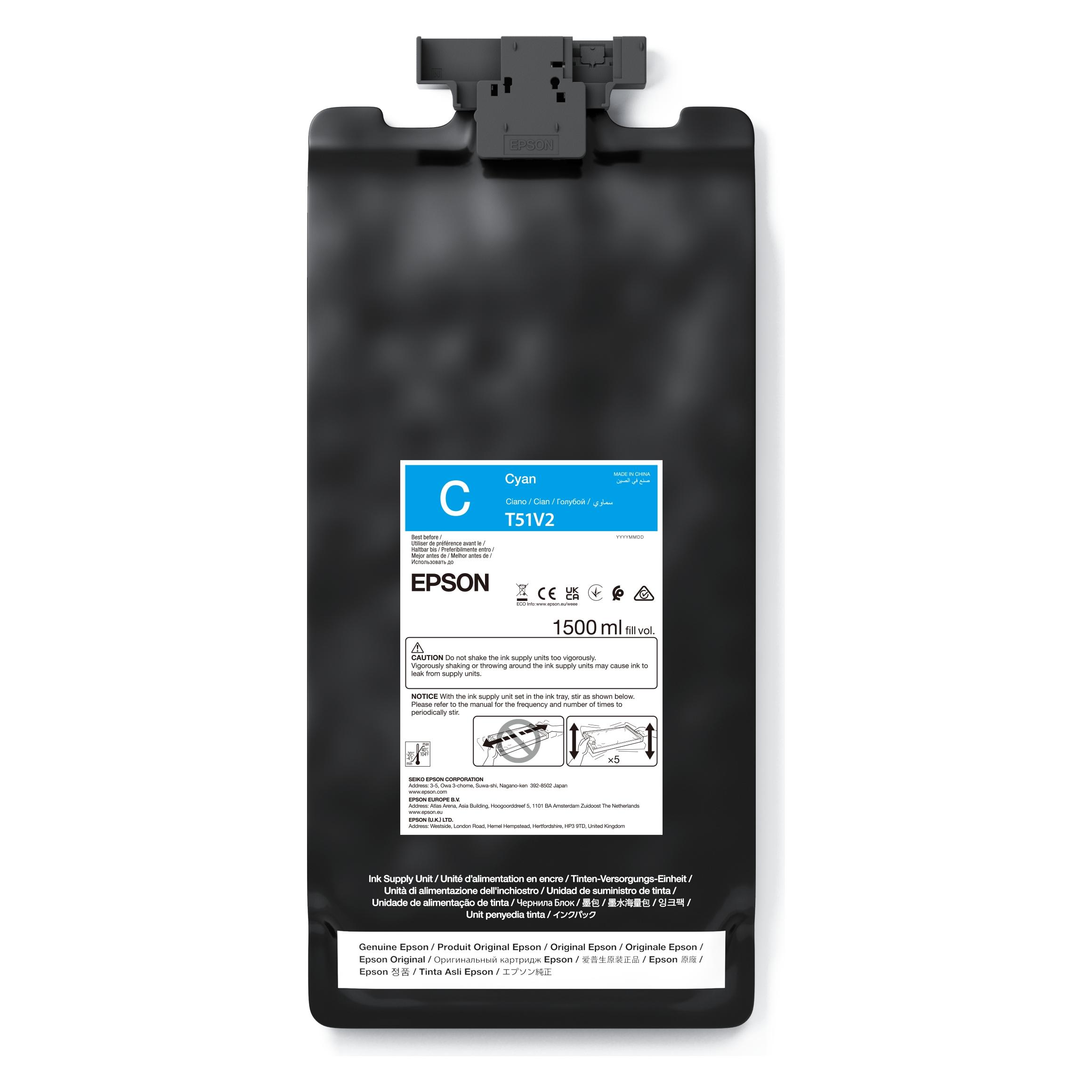 Epson Drucker UltraChrome GS3 Cyan 1.5LT (C13T51V200)