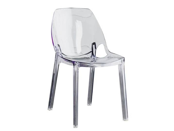 Acryl Transparent Esszimmerstühle , Kristall Computer Stuhl, Kunststoff Transparent Stapelbar Stuhl Multicolor Stuhl Nordeuropa Stil Möbel Esszimmerstühle Beistellstühle , Indoor Outdoor(Transparent c