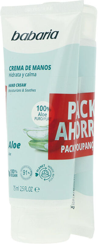 Babaria Creme De Mãos Aloe Vera coffret 2 x 75 ml