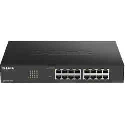 D-Link 16-Port Gigabit Smart Managed (16 Ports), Netzwerk Switch, Schwarz