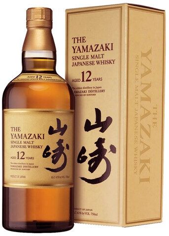The Yamazaki Estuche whisky japonés single malt 12 años .