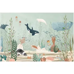 FOTOTAPETE Unterwasserwelt Pastell 336/225 cm