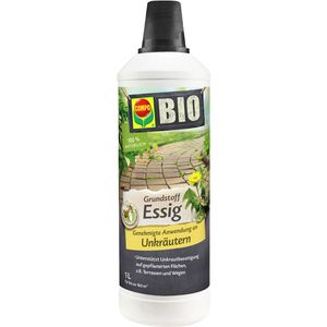 Compo Grundstoff Bio Essig, Konzentrat, gegen Unkraut auf Wegen, Plätzen & Terrassen, 167 m², 1 Liter