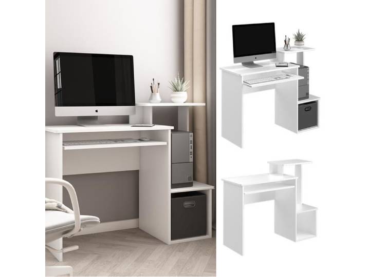 Bureau Karl 106x40cm Blanc Vicco 35996