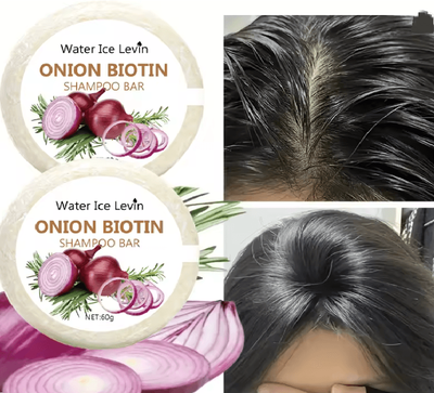 Inspire Essentials Onion Biotin Hair Revival Shampoo Bar b(60g)2pcs