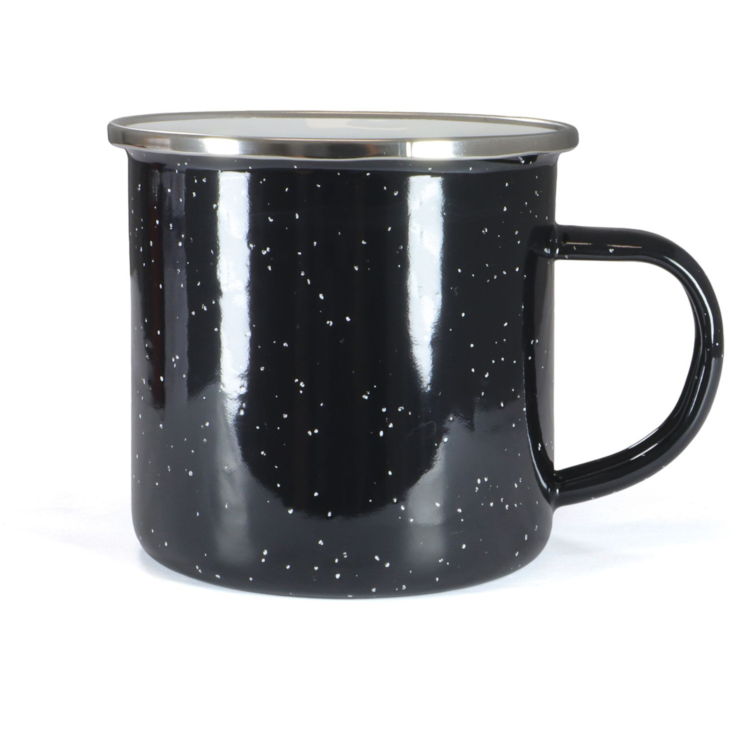 Origin Outdoors Emaille Tasse Campinggeschirr schwarz Größe 0.36L