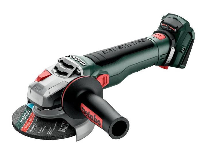 Akku-Winkelschleifer METABO WB 18 LT BL 11-125 Quick, Ø 125 mm, Solo , schwarz, Schleifmaschinen, Akku-Winkelschleifer