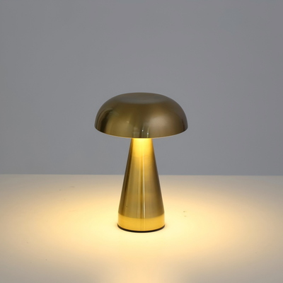 Evergreen Home Goods Modern Art Decoration Lamp, Classic Mushroom Table Lamp For A Light Luxury Style Bedroom gold