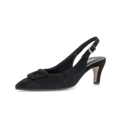 Slingpumps GABOR "Slingpumps", Damen, Gr. 40, schwarz, Schuhe Slingpumps