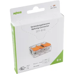 WAGO Verbindungsklemme max.6mm2,transparent 221-613/995-008