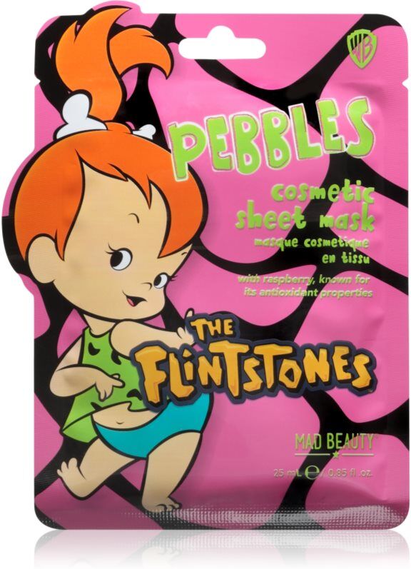 Mad Beauty The Flinstones Pebbles Moisturising face sheet mask 25 ml