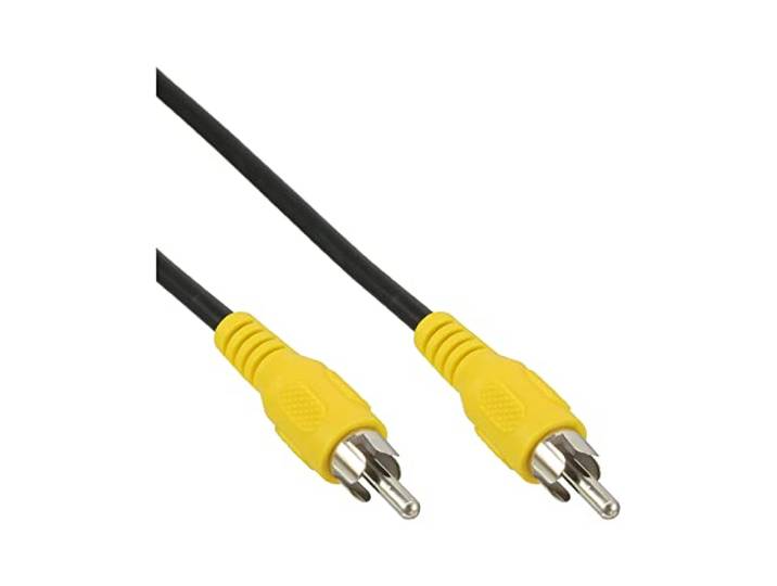 InLine 89937E RCA-kabel, video, 1x cinch-stekker/stekker, kleur geel, 7m